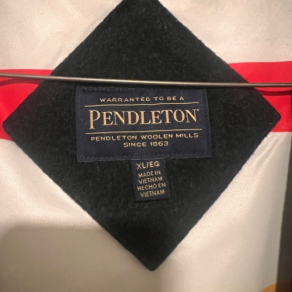 Pendleton Men Wool blend Trench Coat Hudson Bay Style - Picture 4 of 10